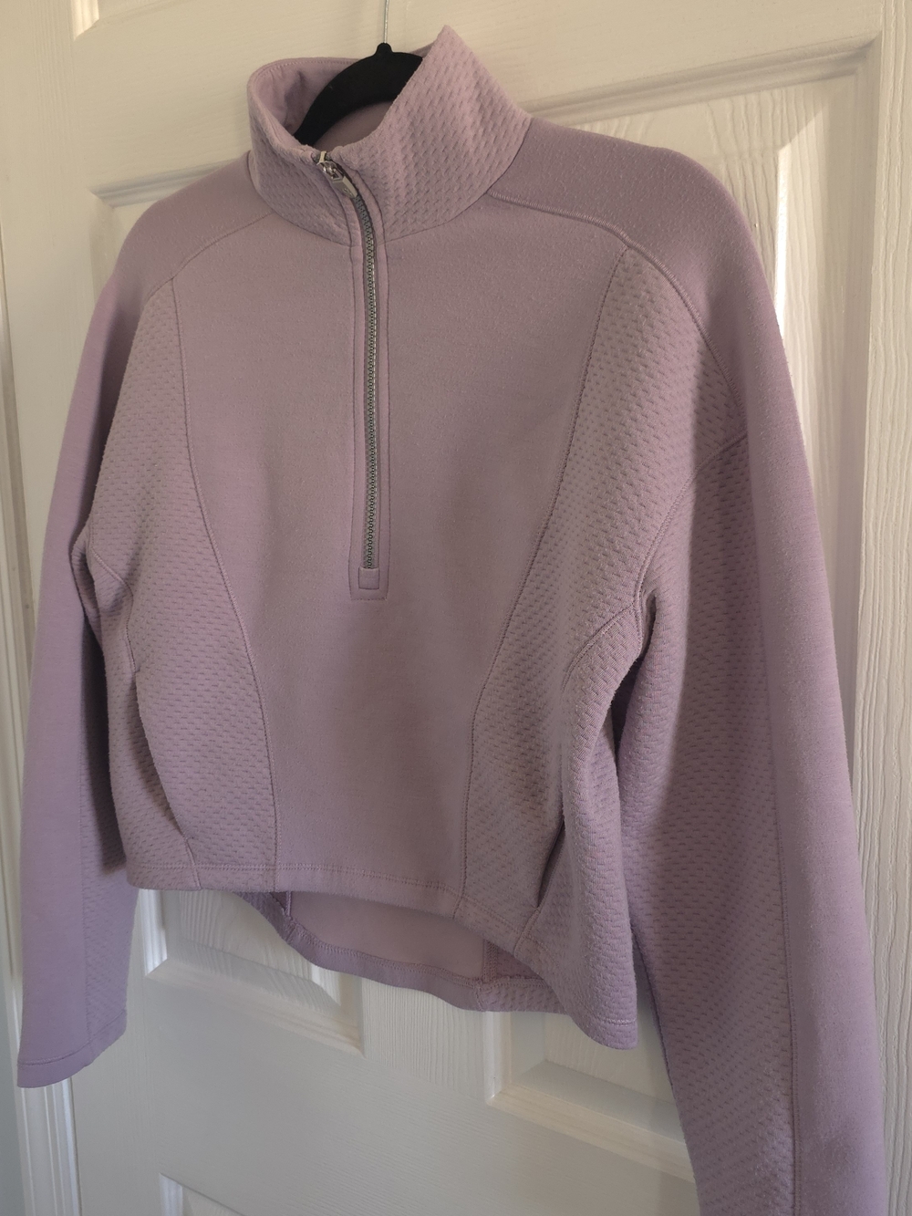 Lavender Half-Zip Pullover Sweatshirt